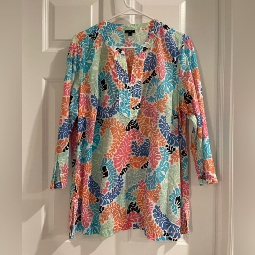 Talbots Spring Blouse 100% Cotton Size 1X